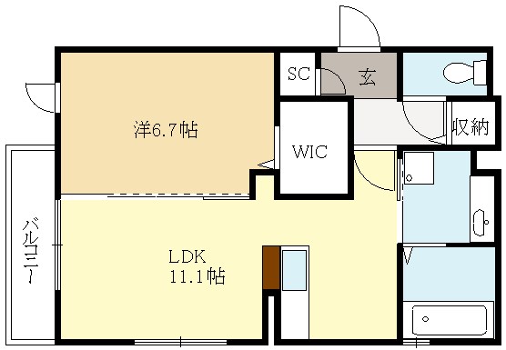 セジュール神楽田 間取り