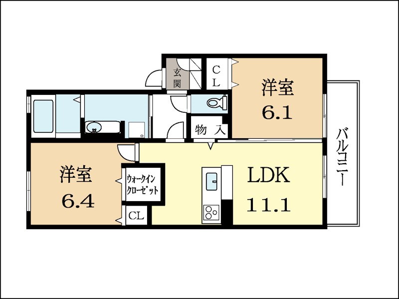 D-room久津川 間取り