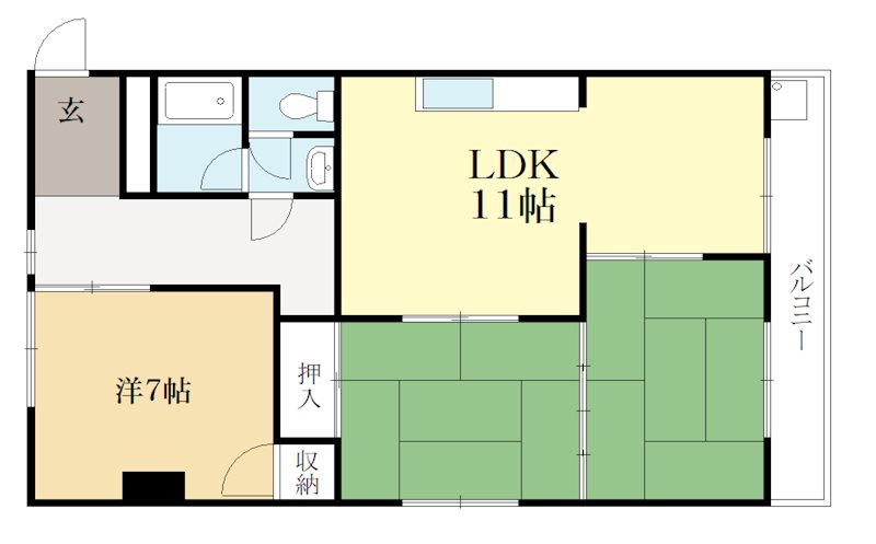 北川マンション 間取り
