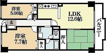 ベルヴィ西浦 間取り