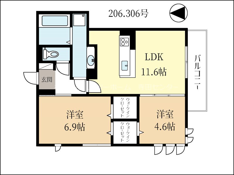 プレジール平安 間取り