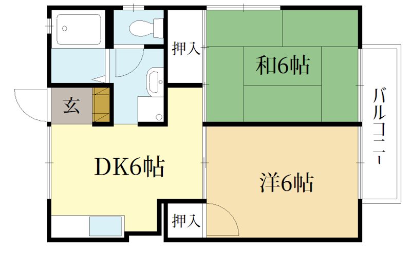 セジュール伊勢田 間取り