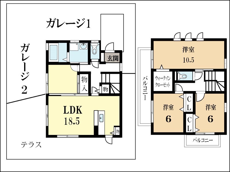 小山ハウスA 間取り