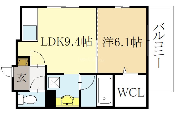 ヴェリタス黄檗Ⅰ 間取り