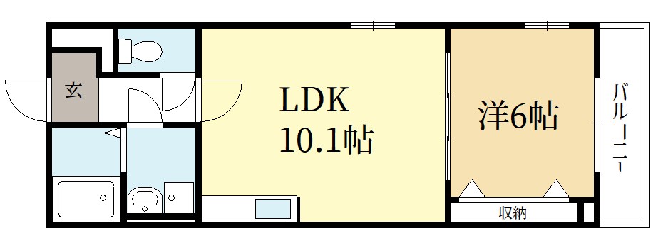 めぞん北山Ⅱ 間取り