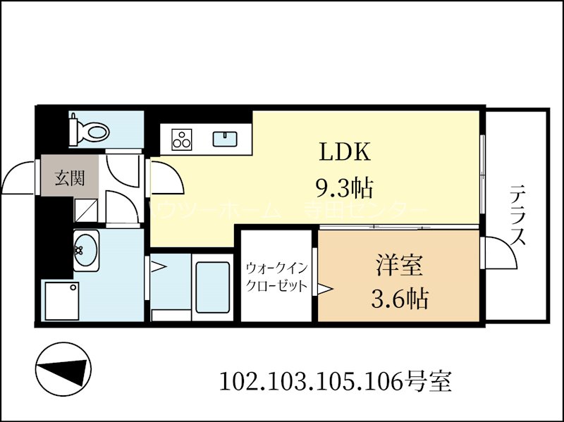 シンフォニー久津川 間取り