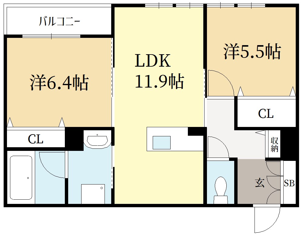 シャーメゾン京　御所ノ内A 間取り