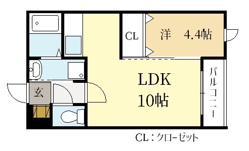 陽明館Ⅲ 間取り