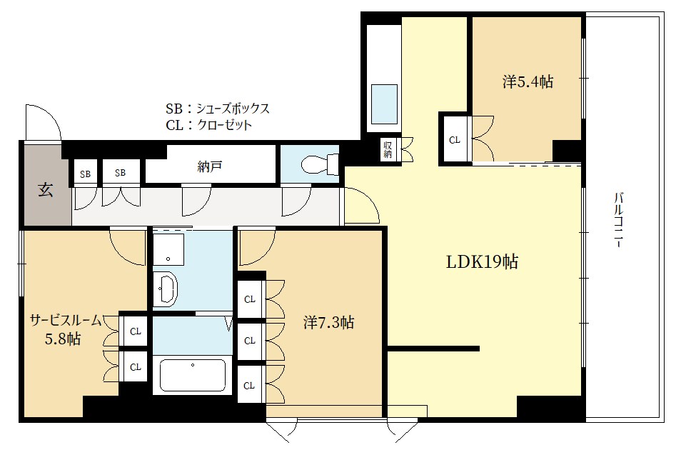 AKADEMOS　Residence 間取り