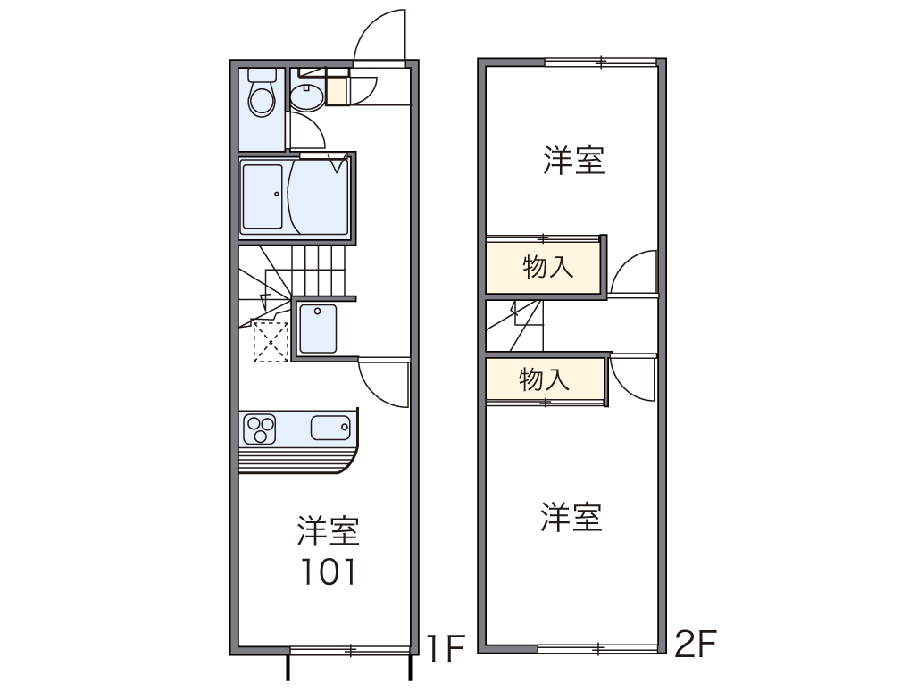 レオパレスヴィラパルク弐番館 間取り