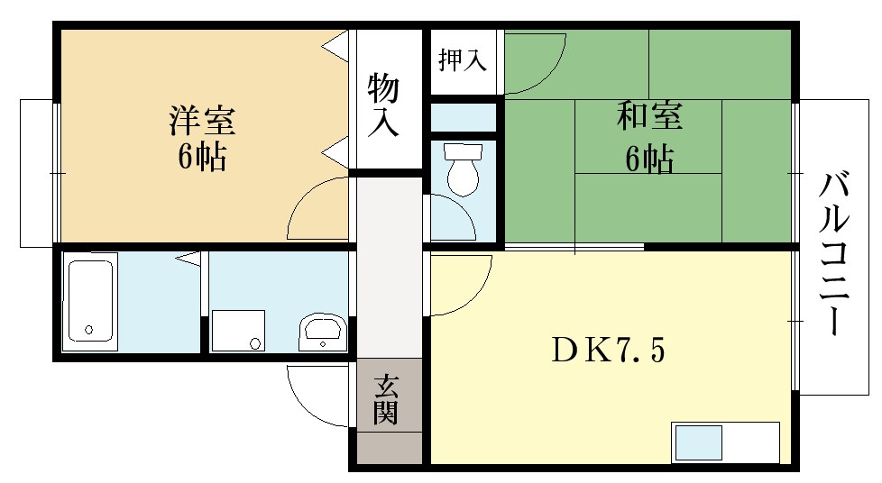 TタウンD棟 間取り