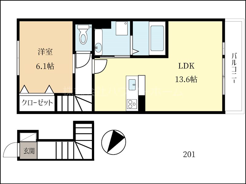 D-ROOM喜 間取り