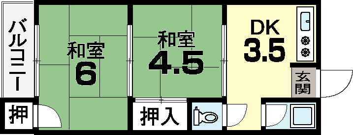 今道アパート 間取り