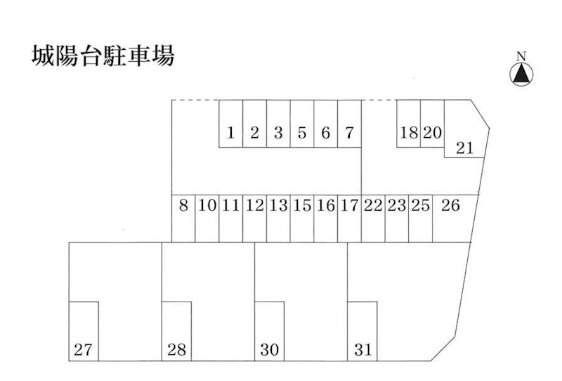 城陽台駐車場 間取り