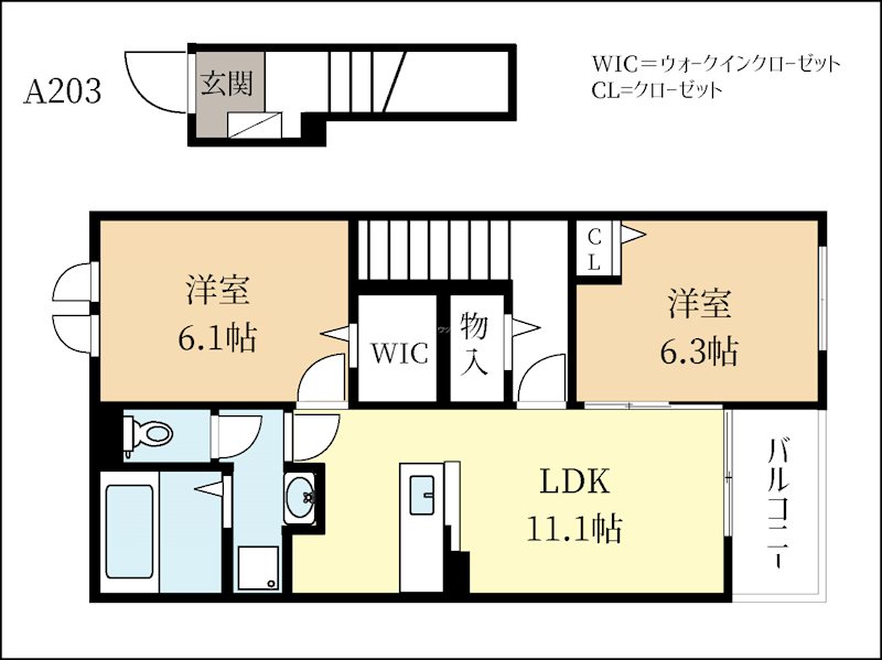 Tortue　A 間取り