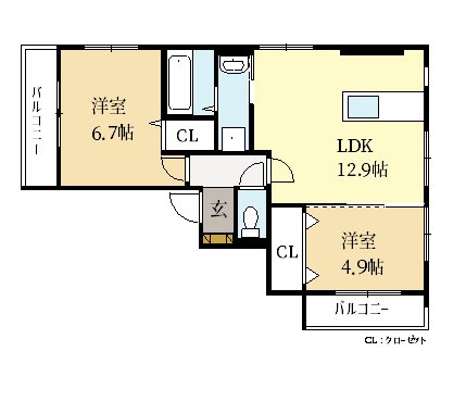 アイメゾン誓願寺 間取り