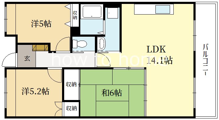 ヴィーブル岩倉 間取り