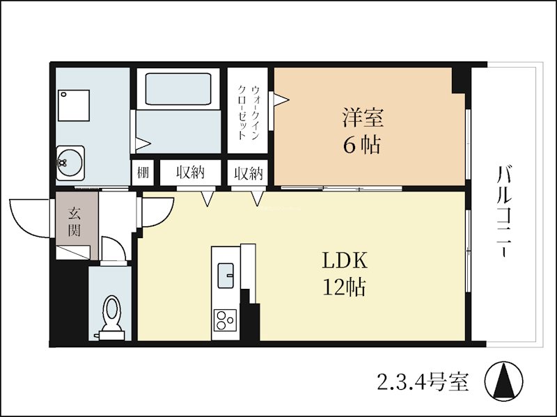 フルール　アムール 間取り