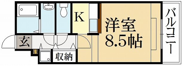 ホワイトハイムKAGAMIISHI 間取り