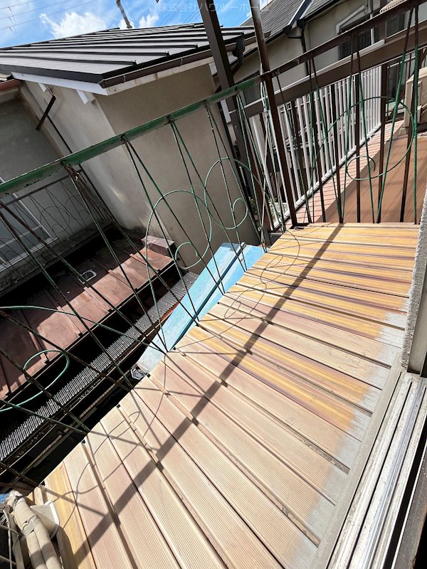 小倉町新田島貸家 ベランダ