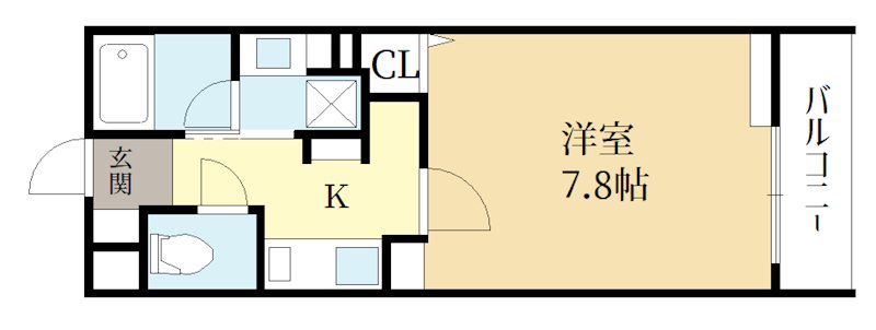 THE　ROSE　RES　一乗寺 間取り