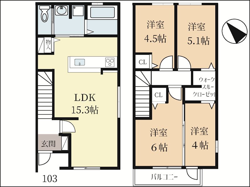 D‐room松井ケ丘 間取り
