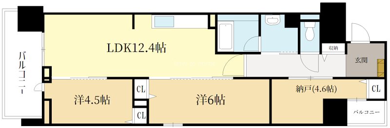 THE RESIDENCE 北白川 間取り