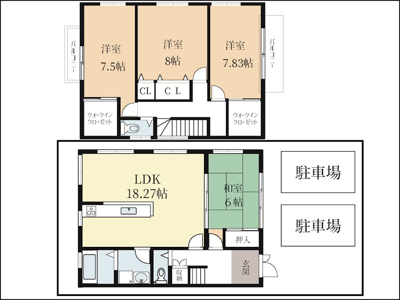 薪堀切谷戸建 間取り