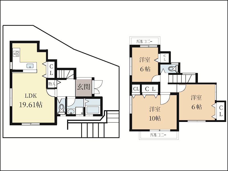薪里ノ内戸建 間取り