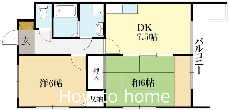 レスト蟹ヶ坂 間取り