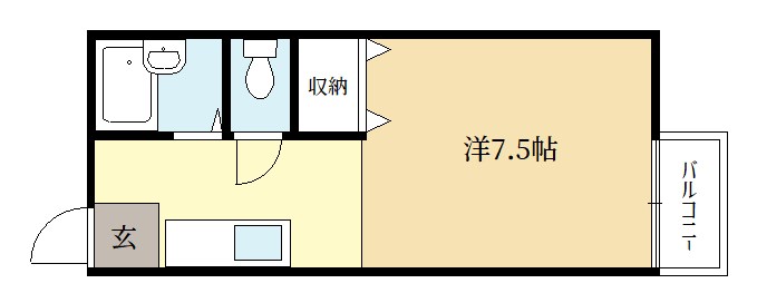 サニーハイツ中川B棟 間取り