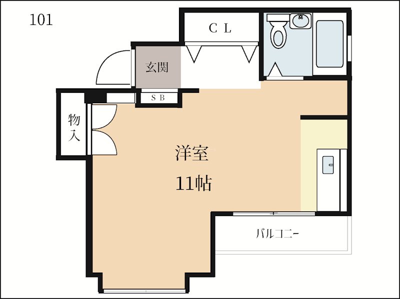 宇治アロームⅠ 間取り