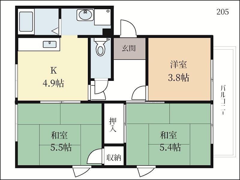 みとざかエイト 間取り