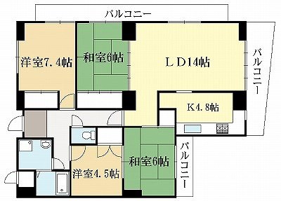 インペリアルパレスリバーサイド 間取り