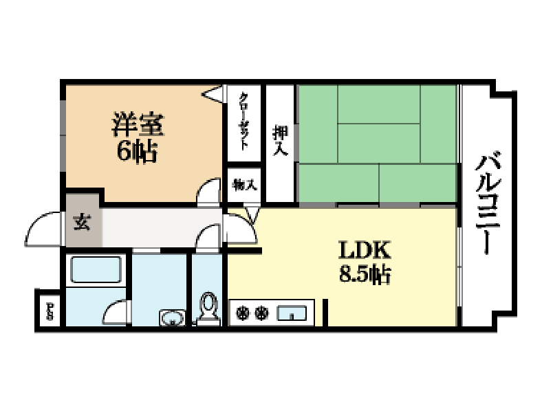 グリーンサム弐番館 間取り