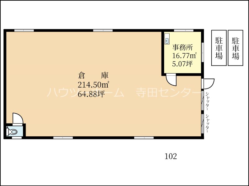 新池91番地倉庫 間取り