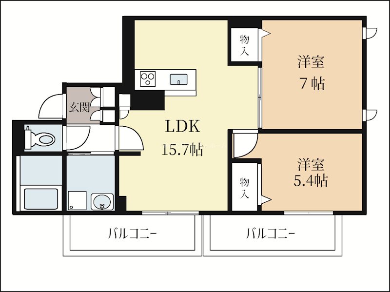 Ｌａ　Ｊｏｌｌａ城陽 間取り