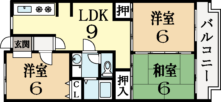 グリーンサム壱番館 間取り
