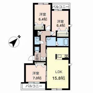 ホワイトヒルズ 間取り