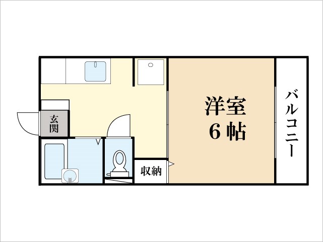 フロイデ田辺A 間取り