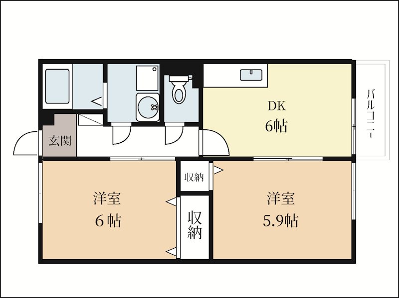 サンハイツ加茂B 間取り