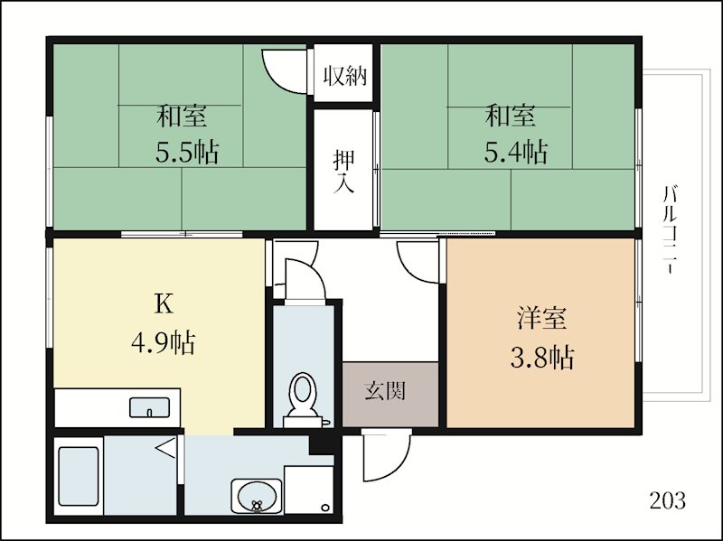 みとざかエイト 間取り