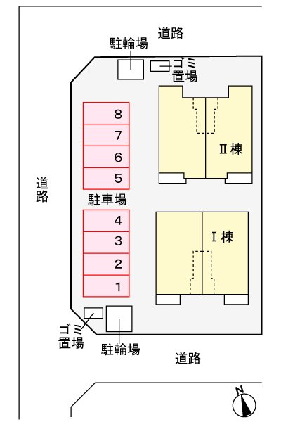 ラ・レコルトB 駐車場