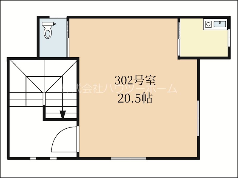 ハイライフコーポ西浦ⅡBLD 間取り