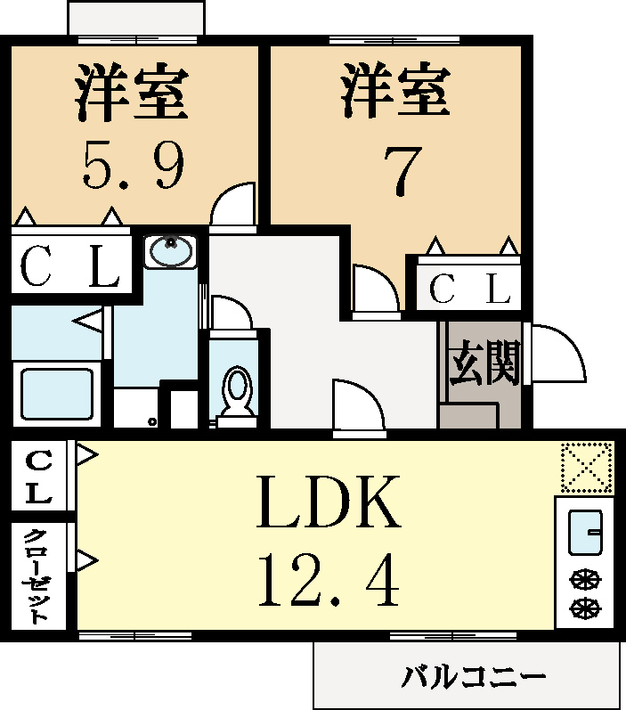 シャトーペガサス 間取り
