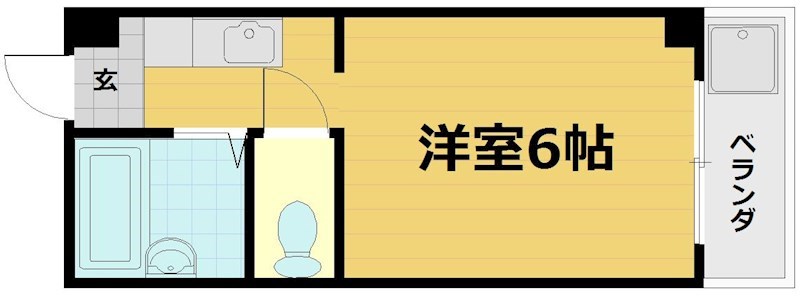 伏見上野ハイツ 間取り