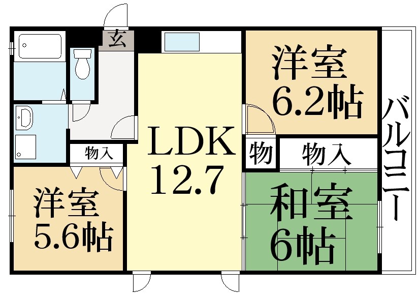 ソレア松ヶ崎 間取り