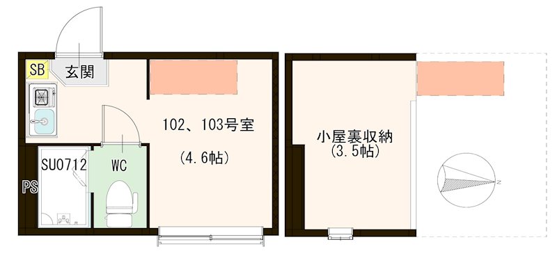 Jewel Court　北千住 間取り