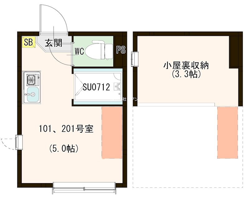 Jewel Court　北千住 間取り