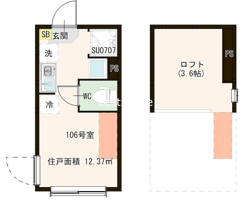 SKフェリス金町 間取り